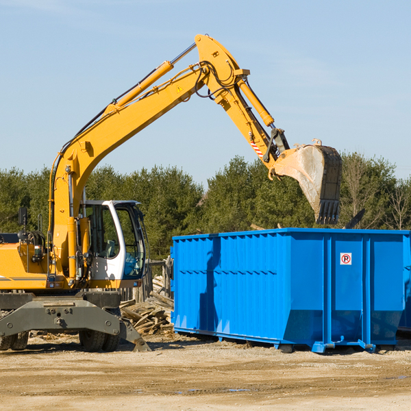 how does a residential dumpster rental service work in Palm Valley